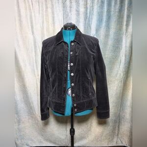 Women's Velvet Jean Jacket